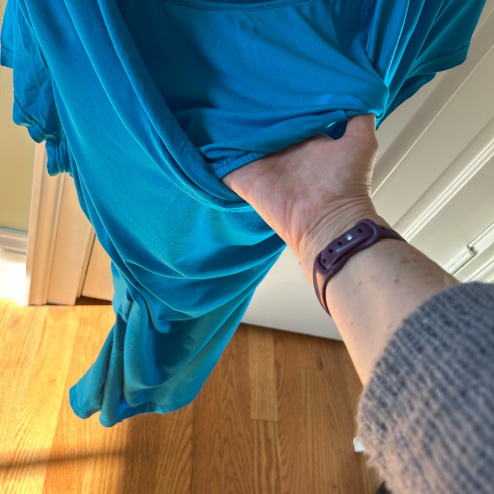 Women's Blue Nursing Top - Picture 2 of 6